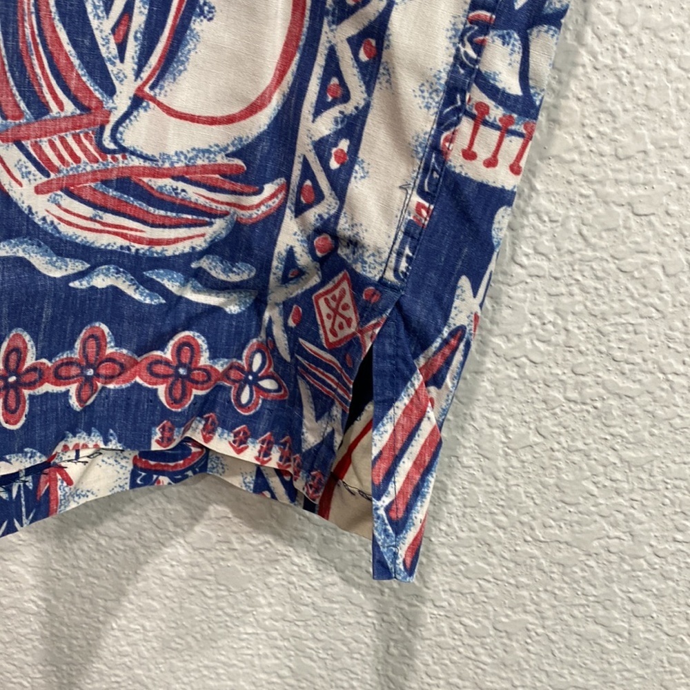 Phil Edwards by Reyn Spooner 100% Cotton Short Sleeve Hawaiian Tiki Shirt Size M - Picture 2 of 7